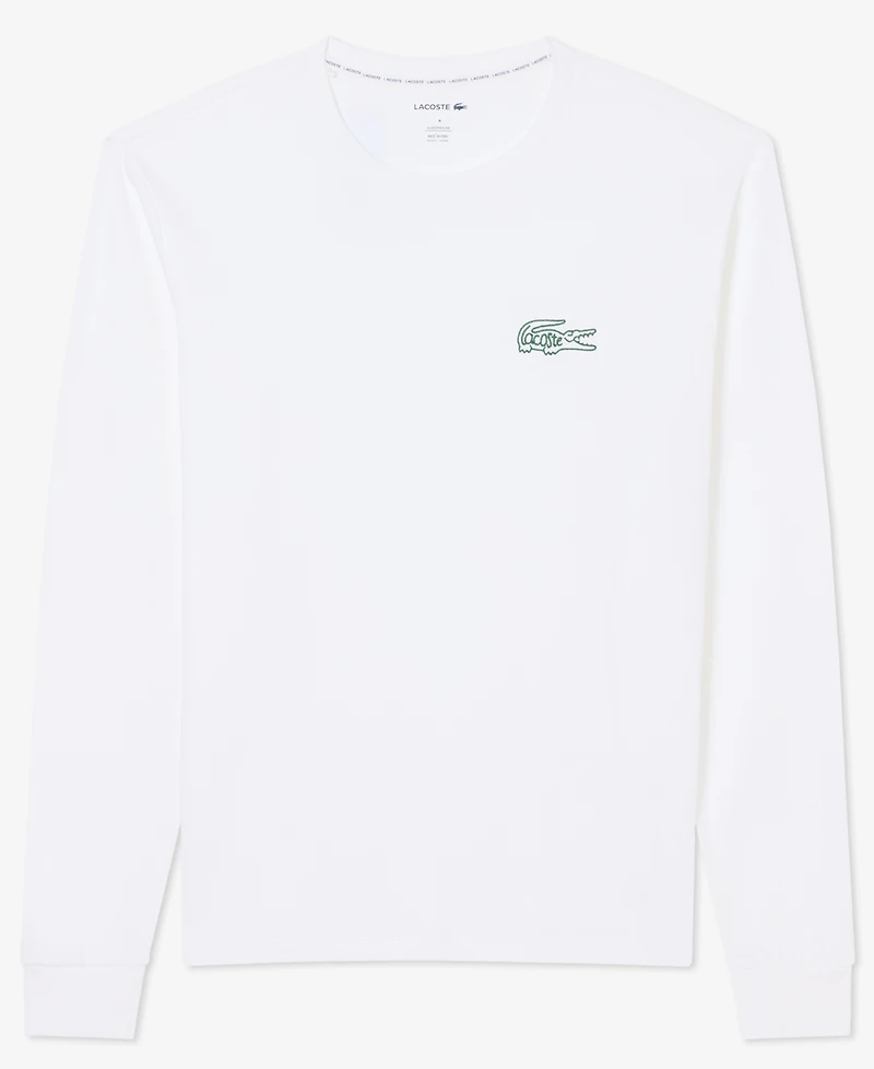Lacoste Men's Exclusive Crocodile Waffle-Knit Thermal Shirt