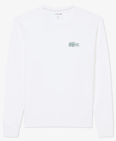 Lacoste Men's Exclusive Crocodile Waffle-Knit Thermal Shirt