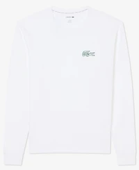 Lacoste Men's Exclusive Crocodile Waffle-Knit Thermal Shirt