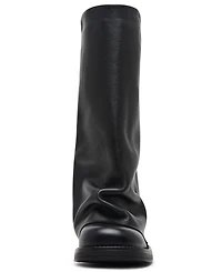 Steve Madden Benton Mid-Shaft Foldover Cuffed Moto Boots