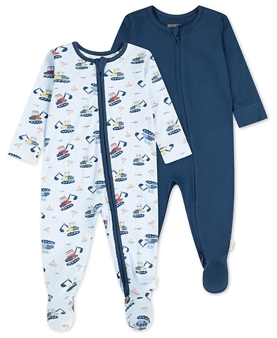 Huggies Baby Boys 2-Pack Long Sleeve Footed Coverall
