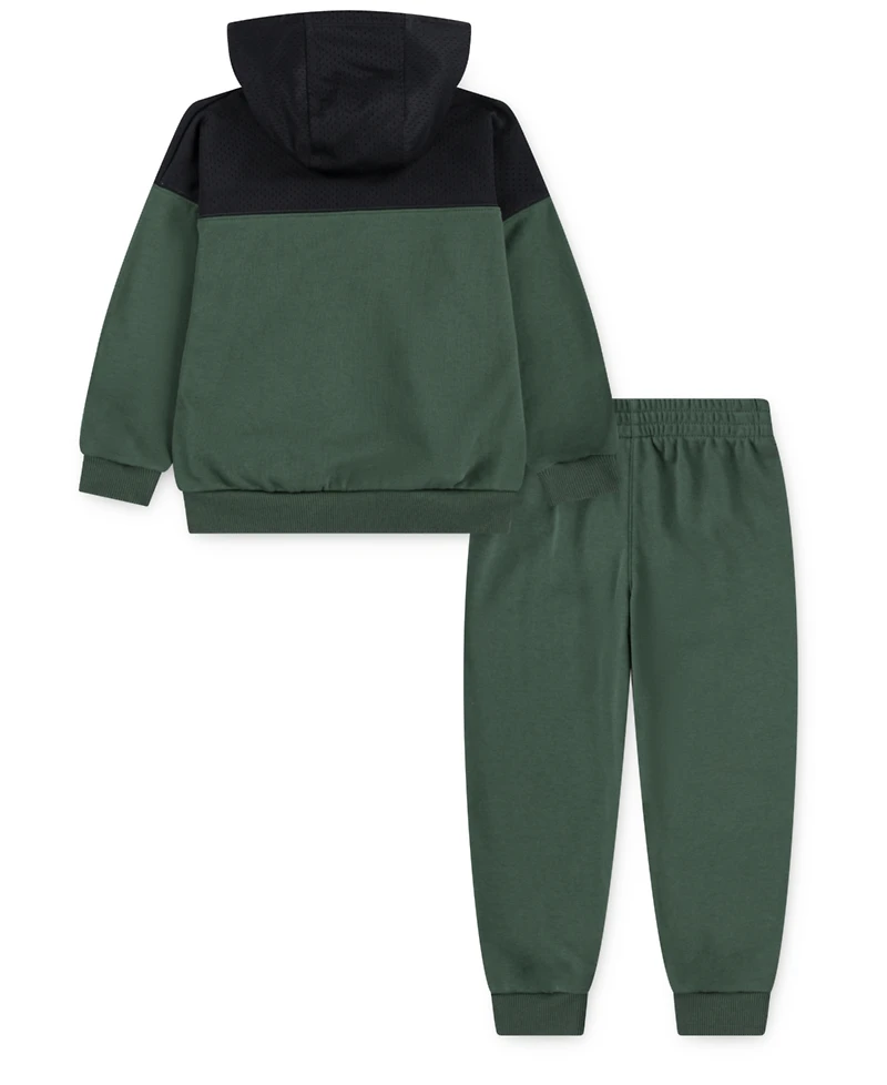Nike Little Boys 2-Piecs Sportswear P.e. Blocked Pullover & Pant Set