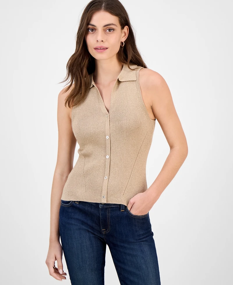 Tommy Hilfiger Women's Sleeveless Halter Polo Sweater