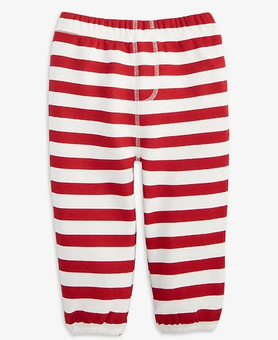 First Impressions Baby Boys Cane Striped Fleece Pants, Macy's Exclusive