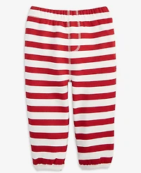 First Impressions Baby Boys Cane Striped Fleece Pants, Macy's Exclusive