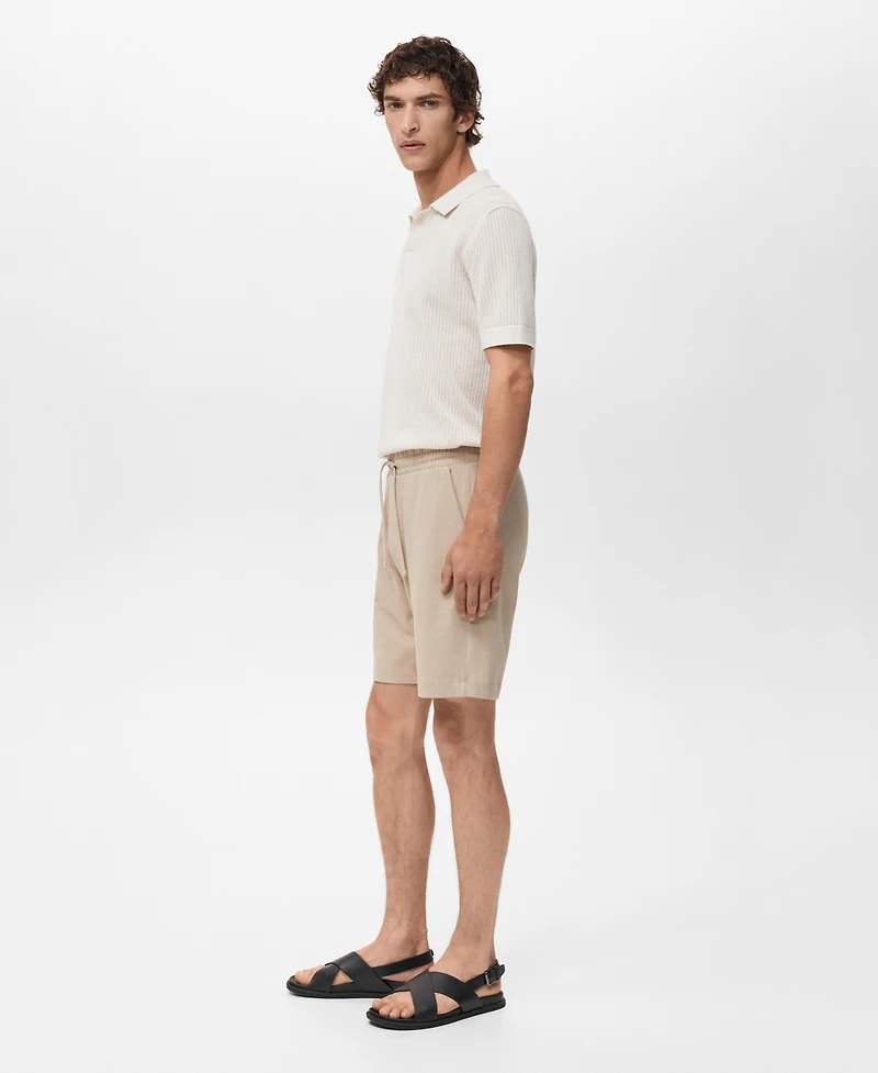 Mango Men's Cotton 8" Bermuda Shorts