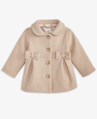 First Impressions Baby Girls Pleated Bow Peacoat, Macy's Exclusive