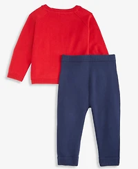 First Impressions Baby Boys Holiday Fair Isle Sweater & Pants, 2-Piece Set, Macy's Exclusive