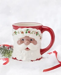 Winterberry African-American Santa Figural Mug