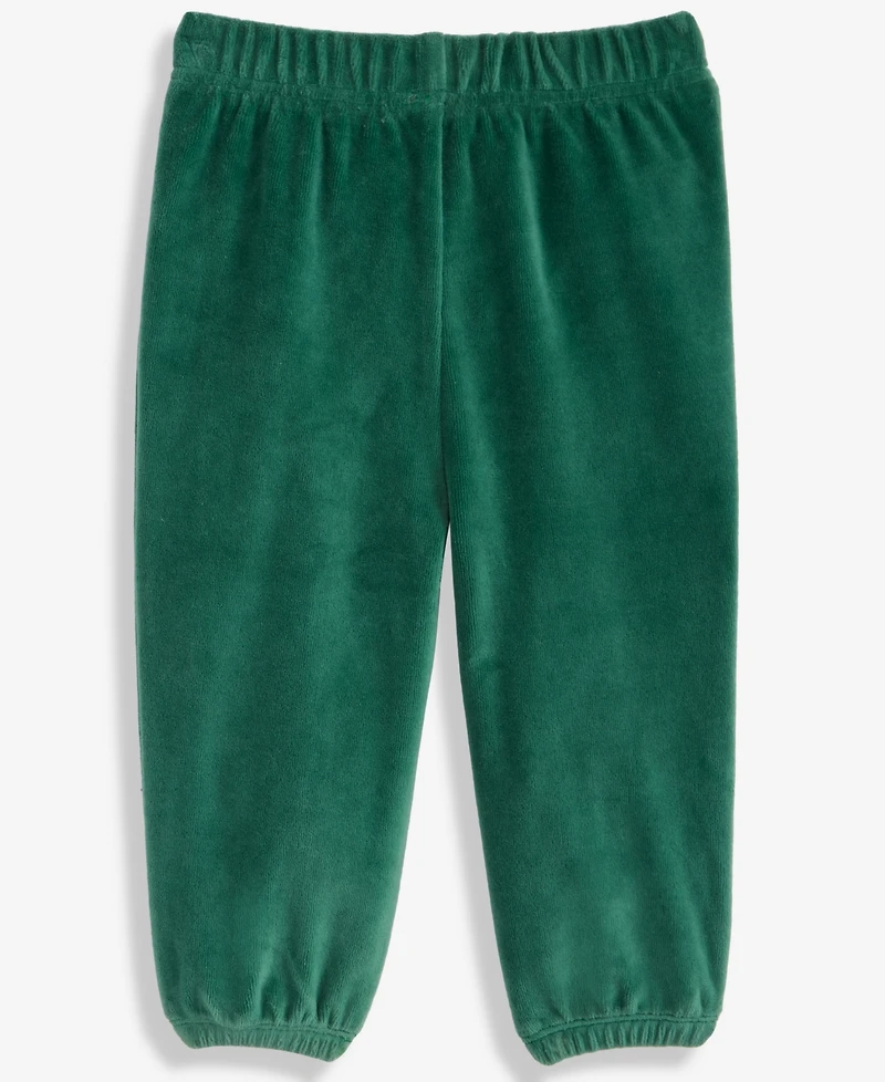 First Impressions Baby Boys Solid Velour Pants, Macy's Exclusive
