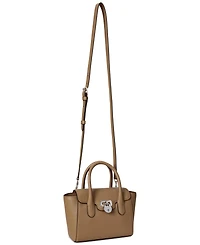 Lauren Ralph Lauren Tanner Small Pebbled Leather Satchel