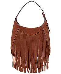 Lauren Ralph Lauren Tanner Small Suede Fringe Shoulder Bag