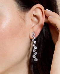 Eliot Danori Cubic Zirconia Linear Drop Earrings