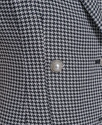 Karl Lagerfeld Paris Women's Houndstooth Notched Collar Jacket Dress