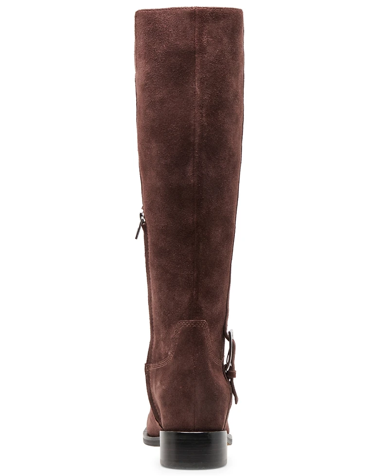 Dolce Vita Women's Kilian H2O Tall Knee-High Wide-Calf Buckle Riding Boots