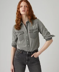 Levi's Women's The Ultimate Western Cotton Denim Shirt