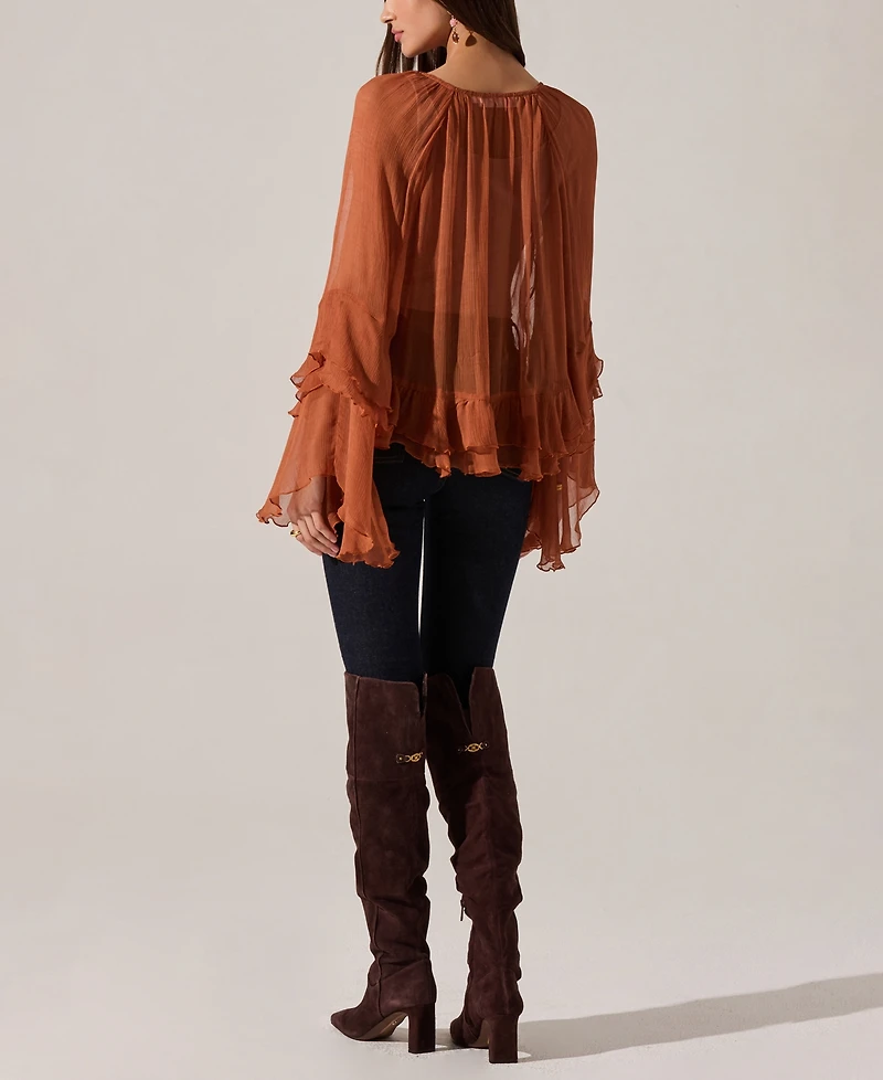 Astr the Label Women's Margaery V-Neck Top