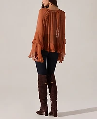 Astr the Label Women's Margaery V-Neck Top