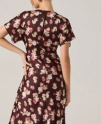 Astr the Label Women's Talyha Short-Sleeve A-Line Dress