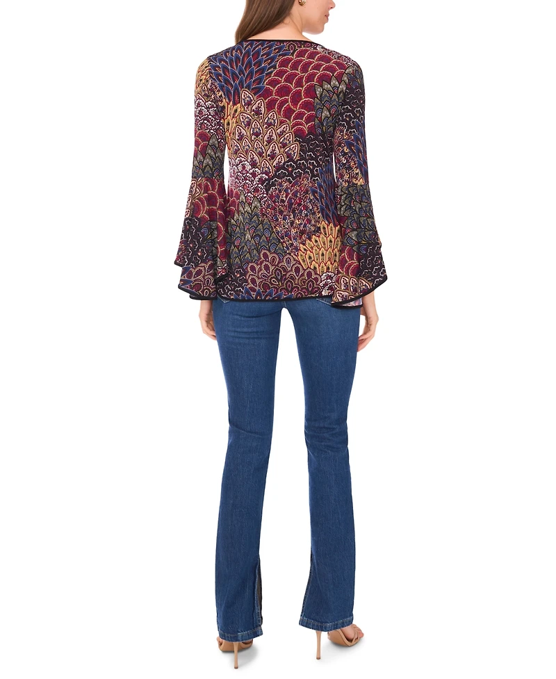Sam & Jess Women's Bell-Sleeve Top