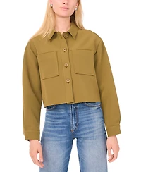Sam & Jess Women's V-Neck Cropped Jacket