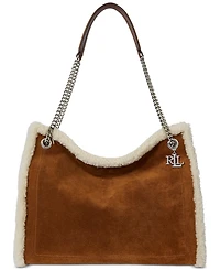 Lauren Ralph Lauren Bradley Large Suede Tote Bag
