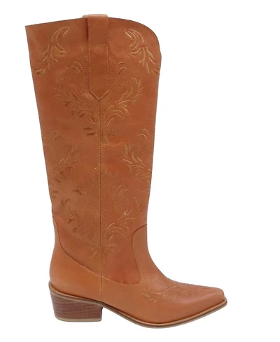 Stivali New York Women's Jolene Leather Cowboy Boots