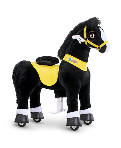 PonyCycle Ride-on Horse Black Model E Size 4 for 4-7 Years