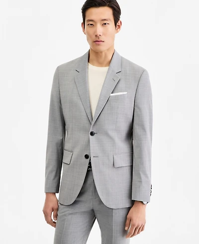 Hugo by Boss Men's Modern-Fit Dark Gray Suit Separates Jacket
