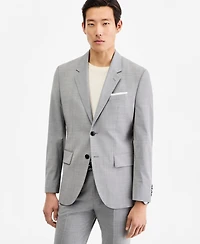 Hugo by Boss Men's Modern-Fit Dark Gray Suit Separates Jacket