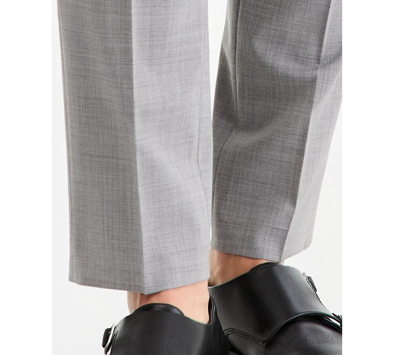 Hugo by Boss Men's Modern-Fit Dark Gray Suit Separates Pant