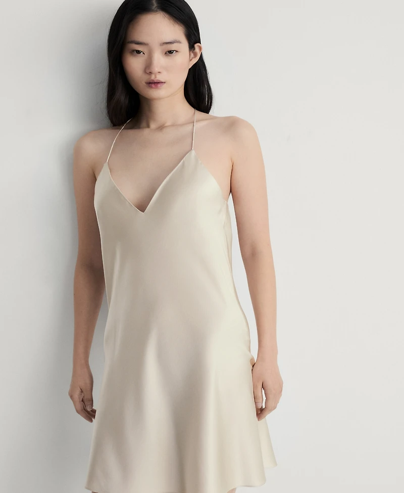 Mango Women's Silk Strapless Nightgown