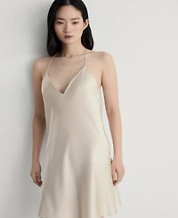 Mango Women's Silk Strapless Nightgown