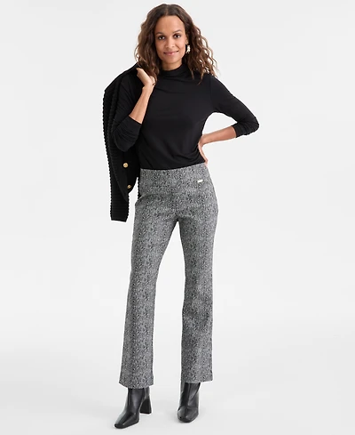 I.n.c. International Concepts Herringbone Bootcut Pants, Petite & Petite Short, Macy's Exclusive