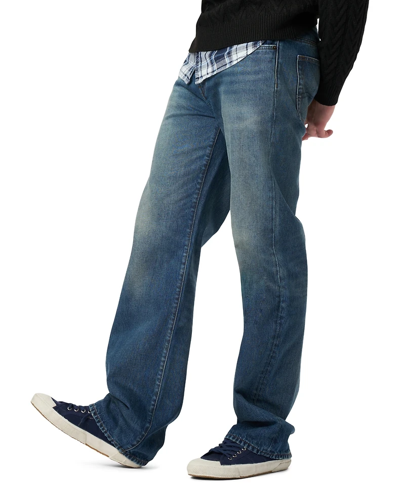Buffalo David Bitton Men's Easy Fit Straight Ruffer Jeans