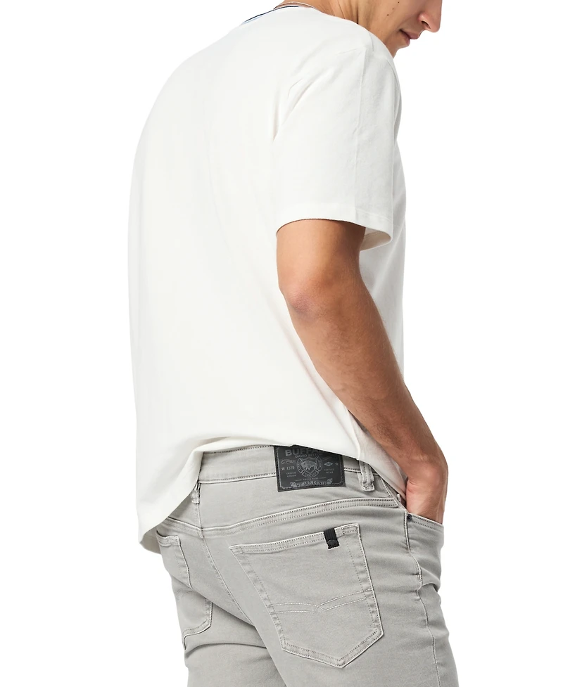Buffalo David Bitton Men's Kobalt Ringer Regular Fit Knit T-Shirt