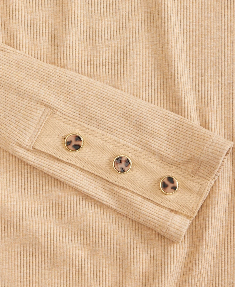 On 34th Women's Button-Cuff Boatneck Top, Macy's Exclusive