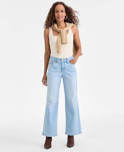 I.n.c. International Concepts Petite Wide-Leg Jeans, Macy's Exclusive