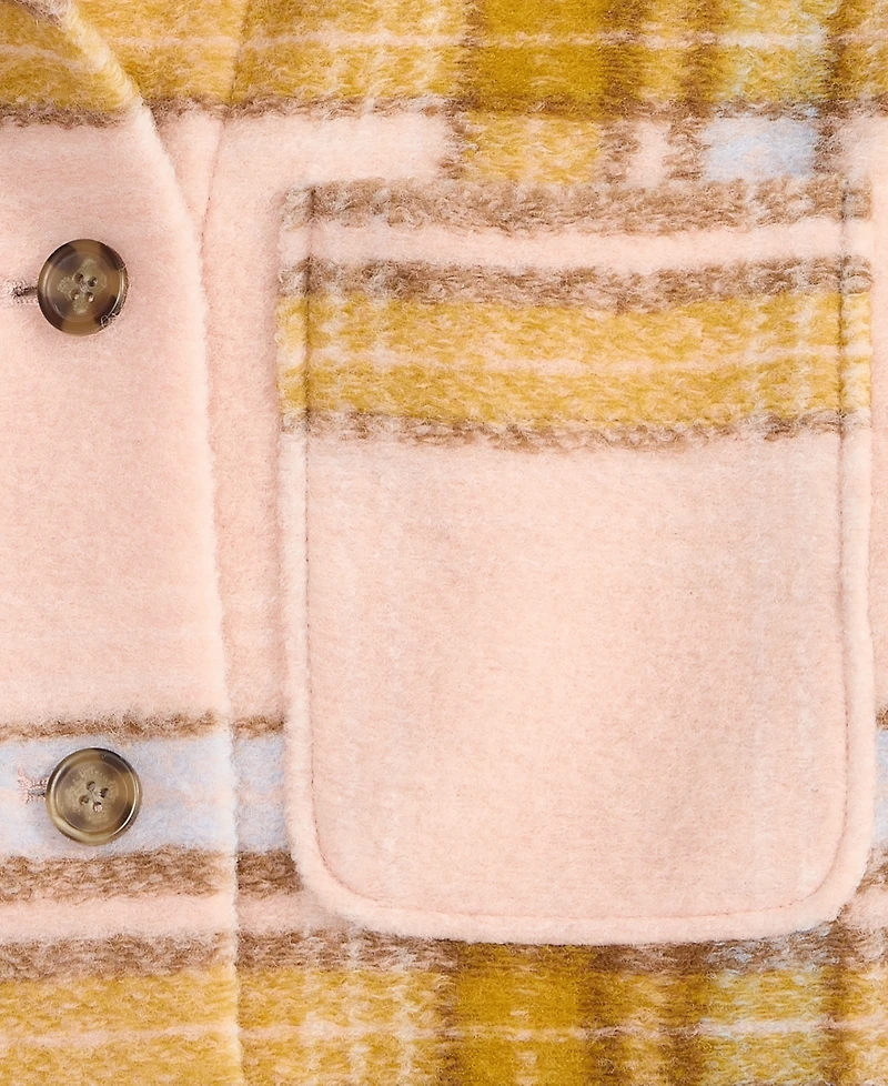 On 34th Women's Relaxed Plaid Shacket, Macy's Exclusive