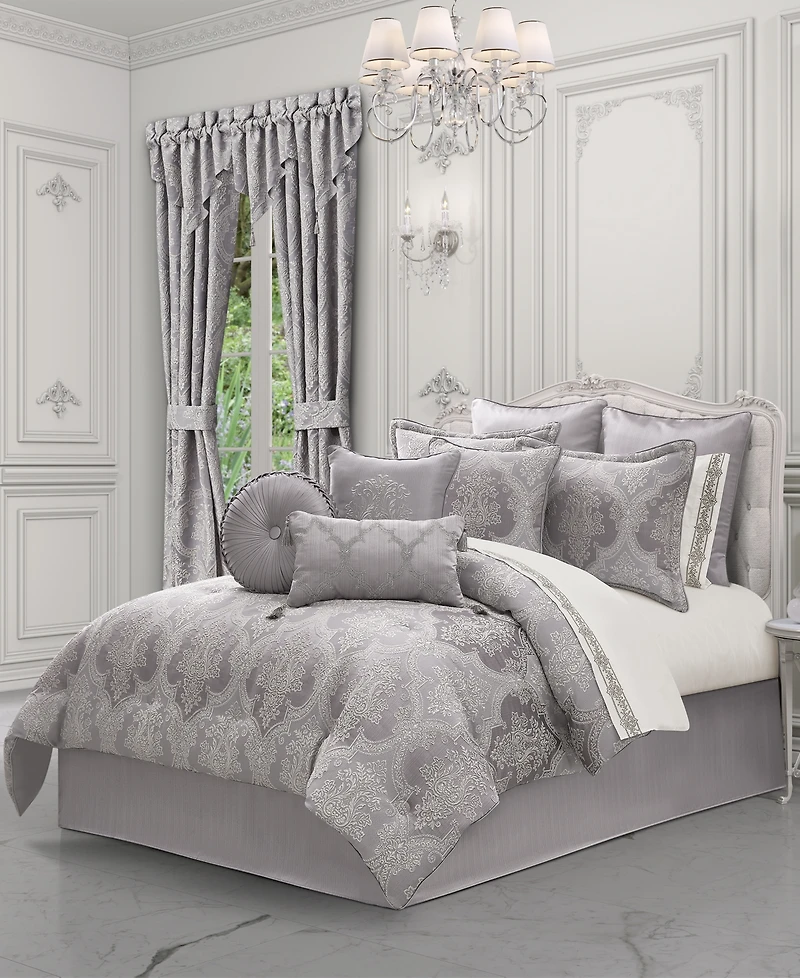 J Queen New York Mary Damask 4-Pc. Comforter Set
