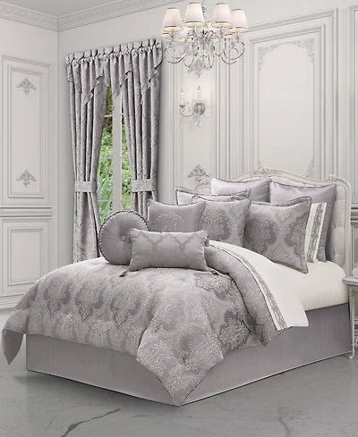 J Queen New York Mary Damask 4-Pc. Comforter Set