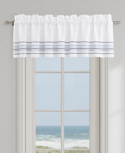 J Queen New York Bayside Window Straight Valance, 18" x 88"