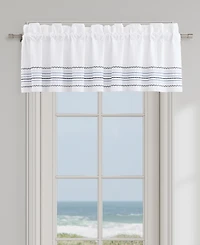 J Queen New York Bayside Window Straight Valance, 18" x 88"