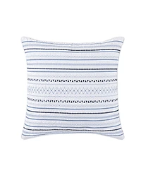 J Queen New York Bayside Embroidered Decorative Pillow, 20" x 20"