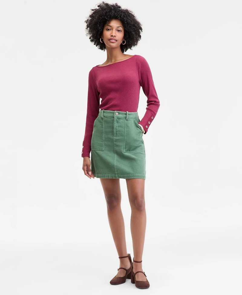 On 34th Women's Corduroy Mini Skirt, Macy's Exclusive