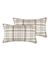 Levtex Spencer Red Plaid Quilted 2-Pc. Sham Set, King