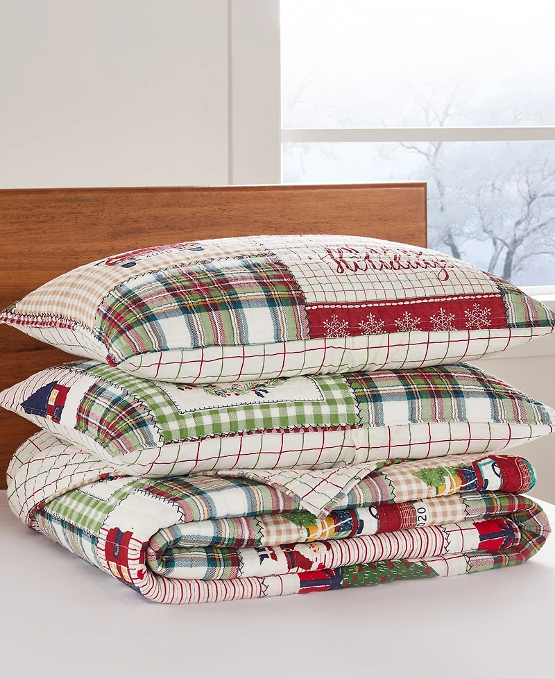 Levtex Home for Christmas Festive Plaid 3-Pc. Quilt Set, King