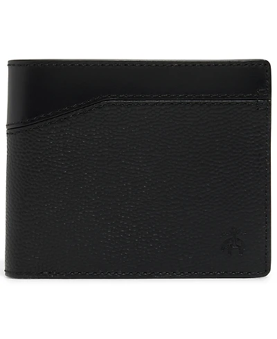 Brooks Brothers Men's Cayman Bi-Fold Leather Wallet