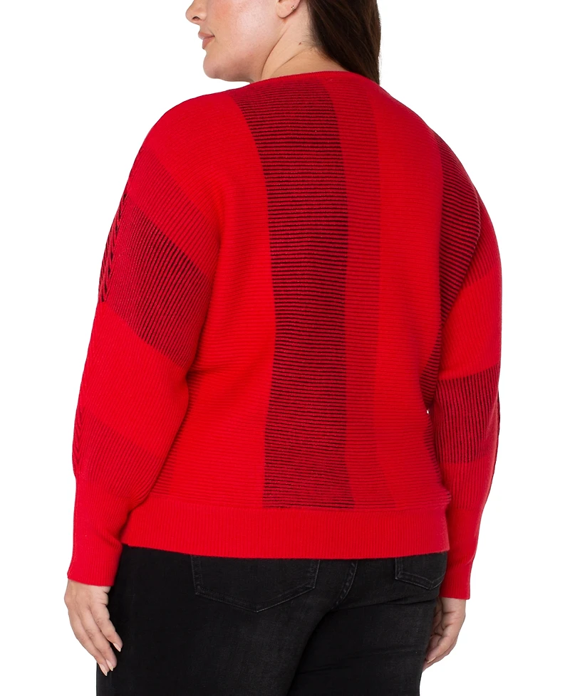 Liverpool Los Angeles Plus Boat Neck Dolman Sleeve Sweater