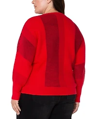 Liverpool Los Angeles Plus Boat Neck Dolman Sleeve Sweater